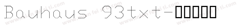Bauhaus 93txt字体转换